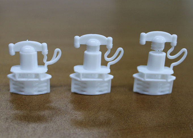 White Twist Off Spout Cap Flip Top Spout For Clay Mask Pack Sachet