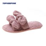 EUR36 - 41 Womens Plush Bow Fluffy Fur Slipper