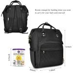 Large Capacity Diaper Bag Backpack Water Resistant With Insulated Water Bottle