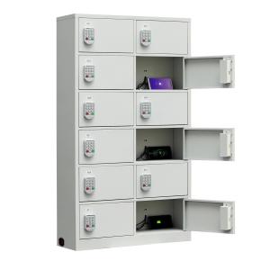 Wholesale Digital Password Lock Cell Phone Storage Cabinet Non Shaking 12 Doors Wall Mounted from china suppliers