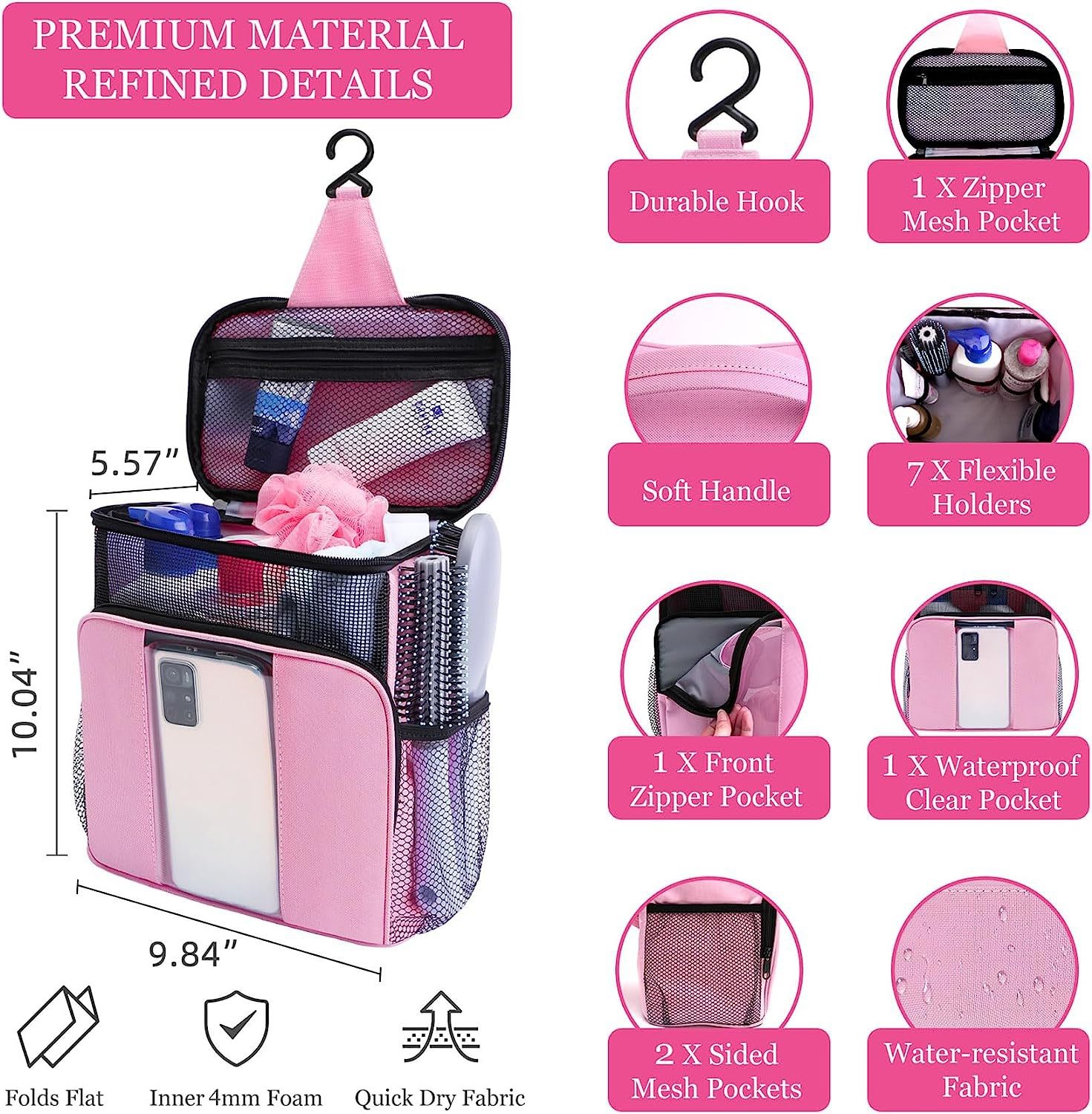 Custom Logo Insulated Waterproof Toiletry Storage Lunch Cooler Bag