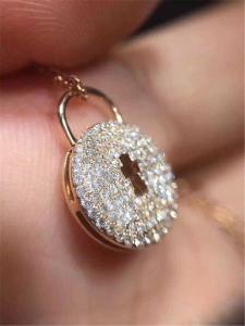 Wholesale diamonds key necklace 18kt gold with yellow gold or white gold or pink gold from china suppliers