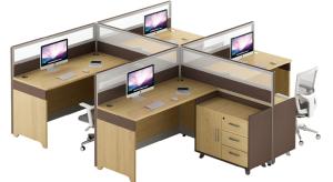 Wholesale modern 4 seater office workstation table furniture from china suppliers