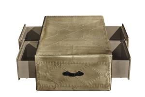 Wholesale Amerian Antique Style Side Coffee Table Aluminium Sheet 4 Drawers For Home / Office from china suppliers