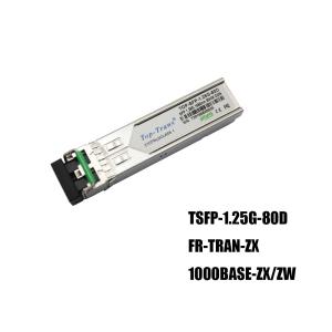 Wholesale Fortinet FR-TRAN-ZX Gigabit Ethernet SFP Singlemode Optical Transceiver 1550nm 80KM from china suppliers