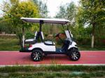 White Color 4 Seater Golf Cart Wheelbase 1630mm AC Motor 3.5 KW Ground Clearance