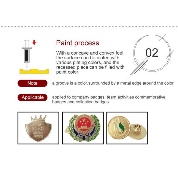 High Quality Custom Metal Domino'S Pizza Lapel Pin Badge