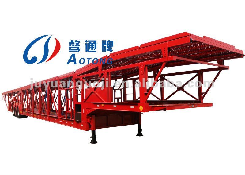 Max Payload 30000KG 2 Axle Double Deck Vehicle Carrying Truck Trailer for 15/21 Cars