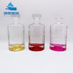 Hot Stamping 750ml Empty Colored Glass Bottle for Customized Liquor Wine and