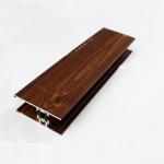 Multifunctional Rectangle Wood Finish Aluminium Profiles For Glass Windows