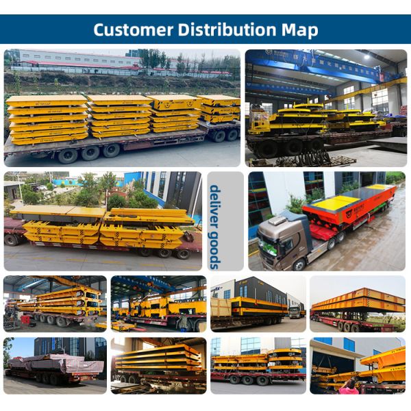 High Maneuverability Electric Driven 30 Tons Load Transfer Trolley For Handling Heavy Material