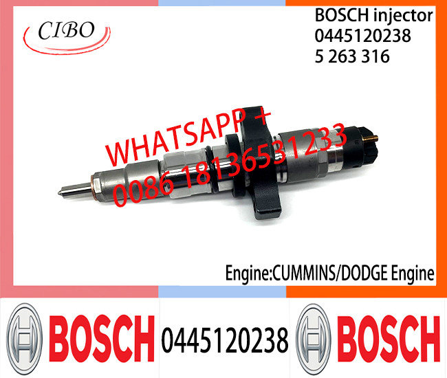 BOSCH 0445120238 5263316 Neutral Fuel Injector Assembly 0445120238 5263316 For CUMMINS/DODGE
