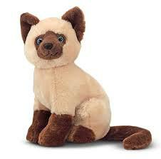Wholesale Sitting Pose Brown Cat Plush Toys from china suppliers