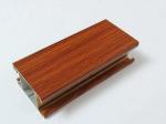 RAL Colors 6063-T5 Wood Finish Aluminium Profiles , Aluminum window frame parts