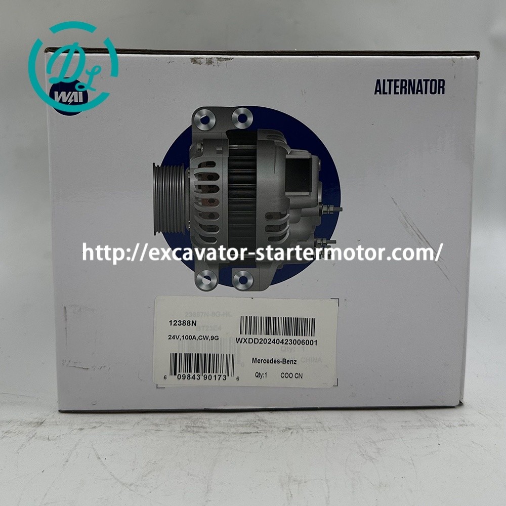 12571N 0120468037 1621048 5003398 436590 Excavator Alternator 24V 80A
