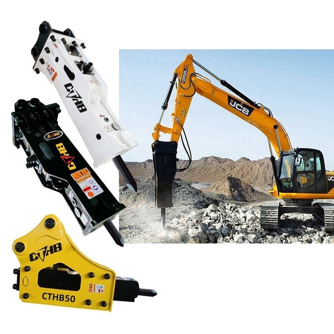 20CrMo Rock Hammer CTHB Hydraulic Breaker Hammer For 18-26ton Excavator 2