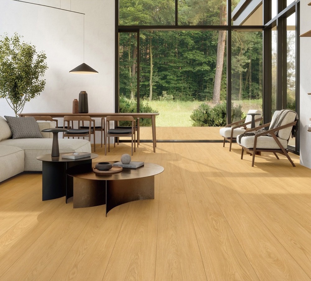 Grade AAA Wooden Porcelain Strips Yellow Gray 250x1500mm Decorative Floor Tile For Building