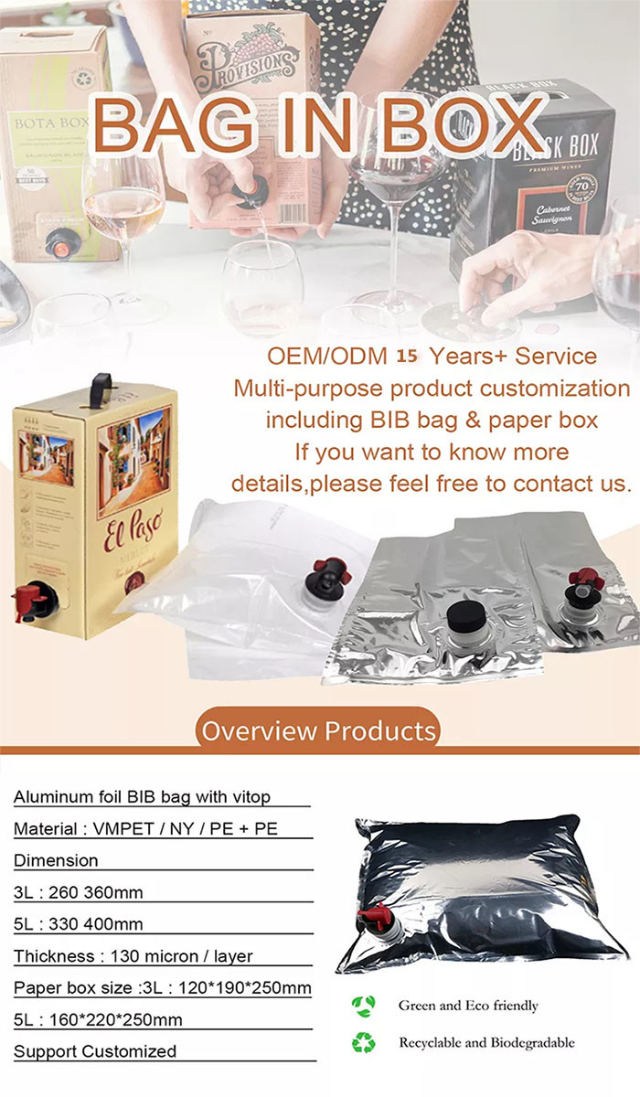 Butterfly Faucets Valve Liquid Spout Bags For Olive Oil Soda Wine Vino Syrup Beer BIB Bags With Spigot