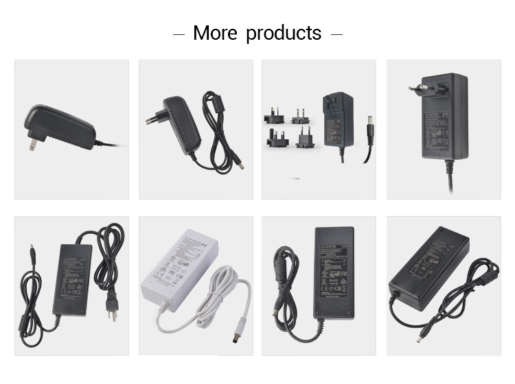 Wall Mount Interchangeable Plug Power Adapter Long Using Life TUV Certified