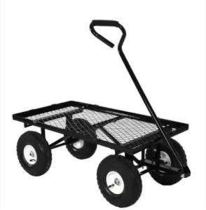 Wholesale Four-wheel Heavy Duty Home Garden Wagon Cart with 3.50-4 Pneumatic Tires from china suppliers