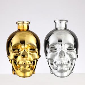 Wholesale Creative Design 750ml Creative Skull Bottle Liquor Glass Unique Whiskey Bottle for Wine from china suppliers