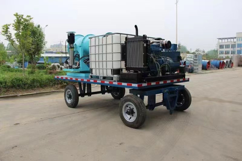 Dust Suppression Trailer Cannon For Demolition Site