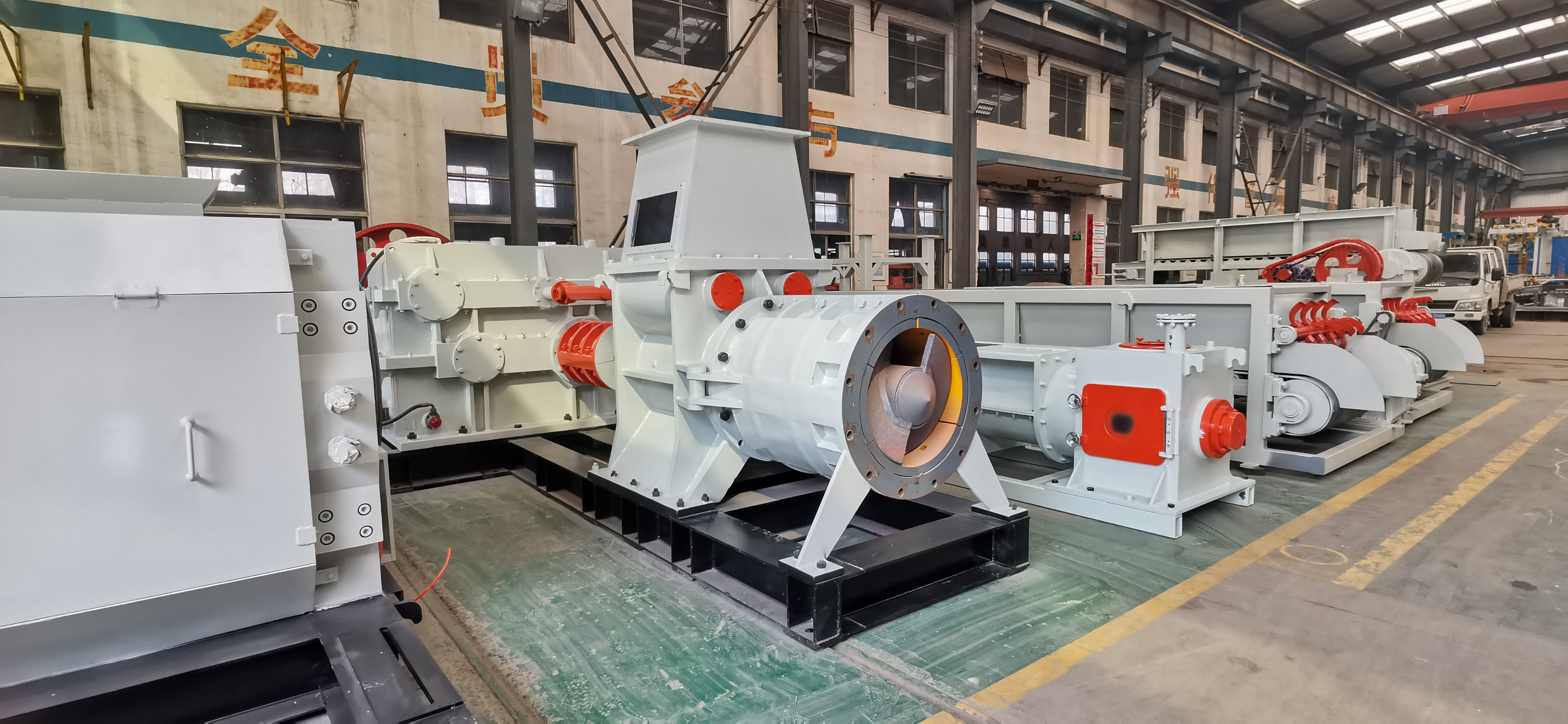 CE ISO Certified Brick Plant Machine Double Stage Vaccum Extruder for Fired Clay Brick Production