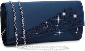 Wholesale DASEIN WOMEN'S SATIN RHINESTONE CLUTCH EVENING BAGS SPARKLE GLITTER SHINY PURSE HANDBAG FOR PARTY WEDDING COCKTAIL PROM from china suppliers