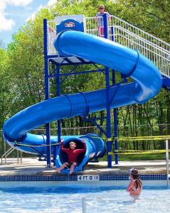 Wholesale Outdoor Playground Swimming Pool Game Accessories Fiberglass Slide Set for Children from china suppliers
