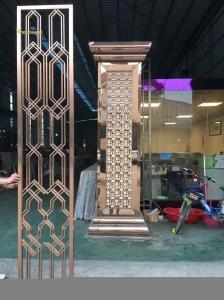 Wholesale 201 Stainless Steel Room Divider 8K Mirror Surface HRB100 Hardness from china suppliers