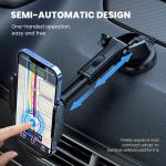 Long Arm Semi Automatic Cell Phone Stand Retractable For Car