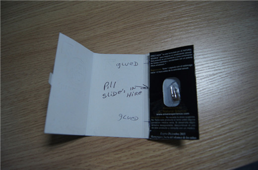 Sex Enhancement Pill Packaging Display Box and Blister Card ERECT-MAN Paper Card