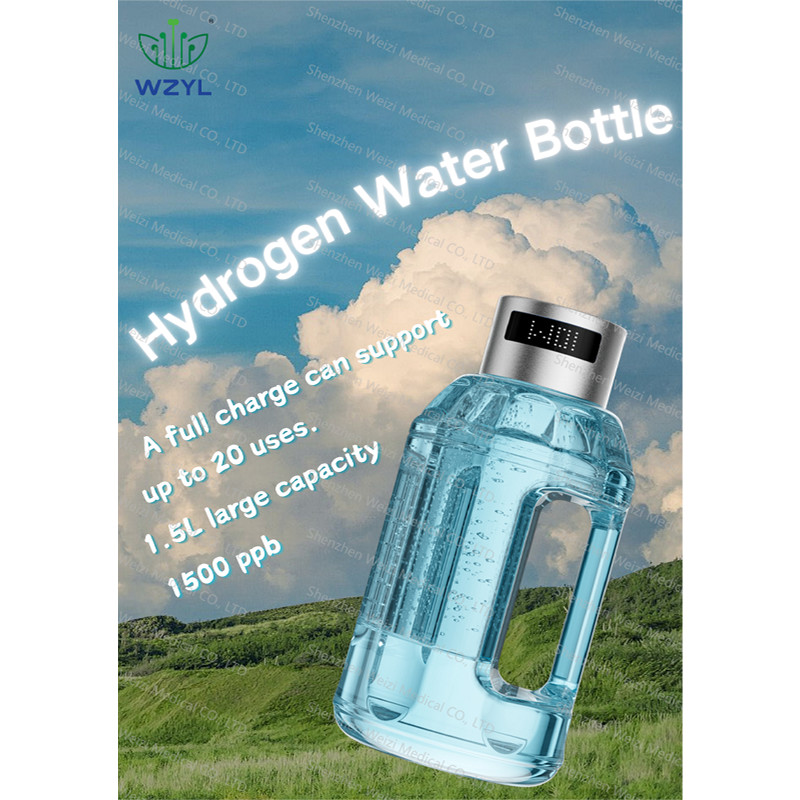 Portable Rechargeable H2 Hydrogen Water Bottle SPE 1.5L Large Capacity