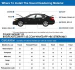 Car Heat Sound Deadening Insulation Mat, - 394 Mil 10.8 Sqft Automobile Sound