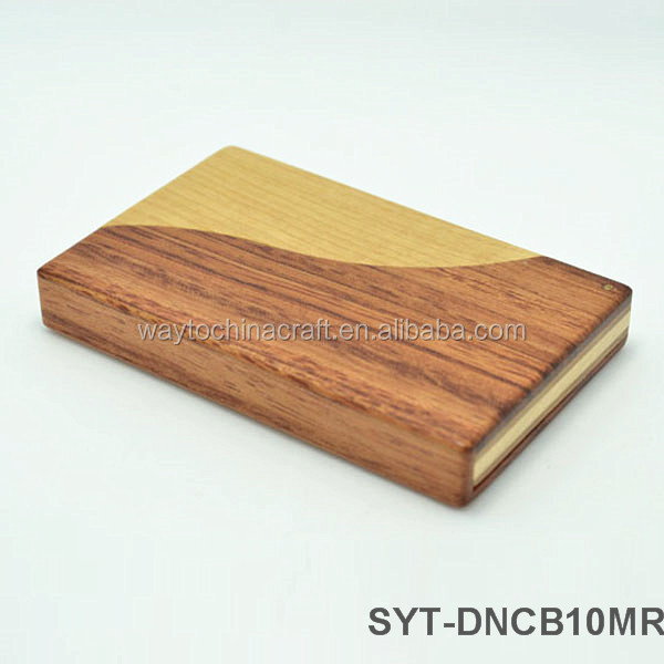 High End Maple Wood Business Card Holder for Business Gift