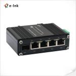 Mini Industrial 4-Port 10/100/1000T + 1-Port 100/1000X SFP Gigabit Ethernet