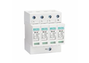 Wholesale AC Surge Arrester 40kA Type 2 Surge Protection Device SPD 4P TUV Certified from china suppliers