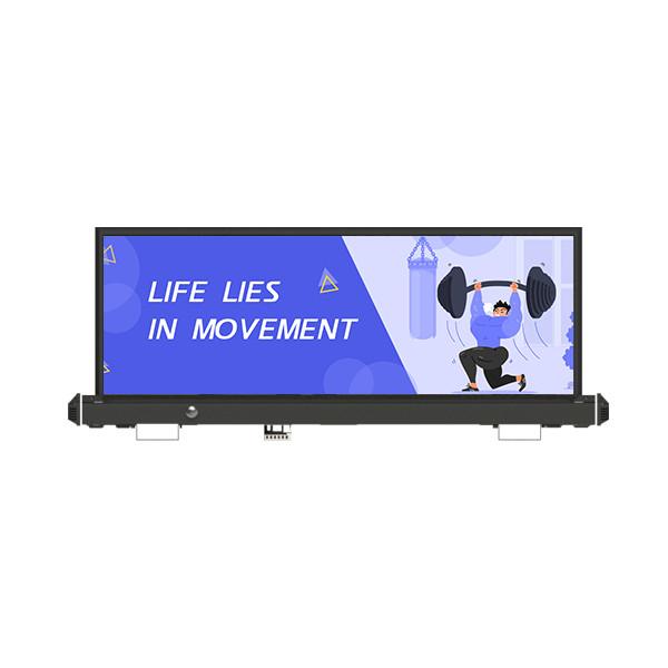 Black 12v P2.5 Taxi Roof LED Display High Resolution Outdoor LED Advertising