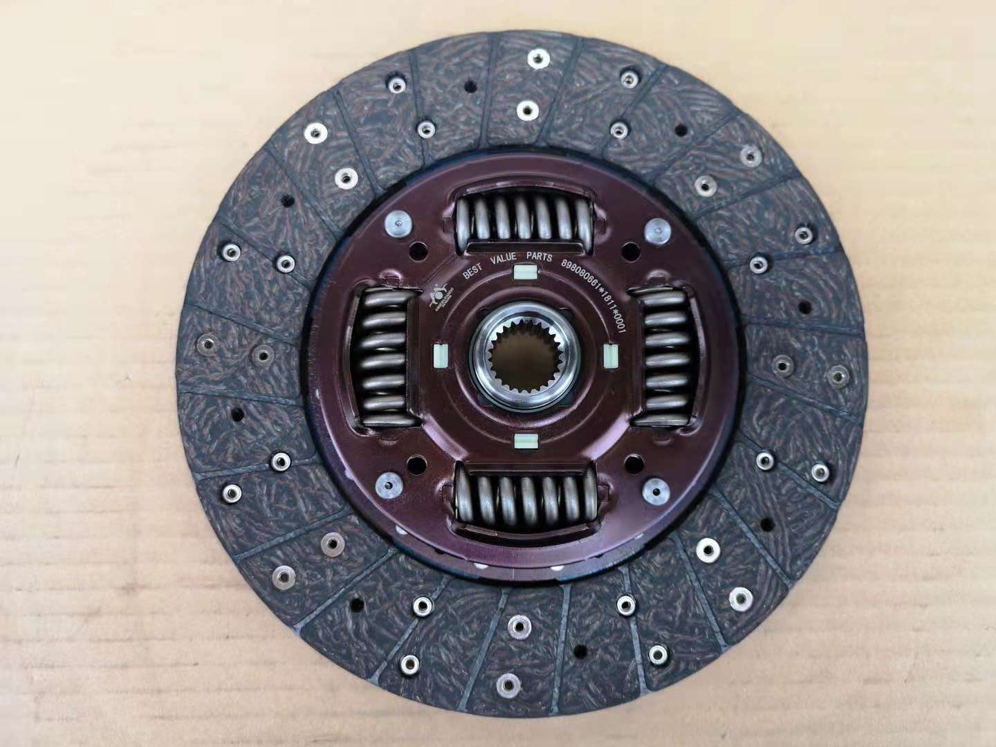 250 * 24 8980806610 NKR ISUZU Clutch Disc For 4JB1 With Turbocharger 4 Big Springs