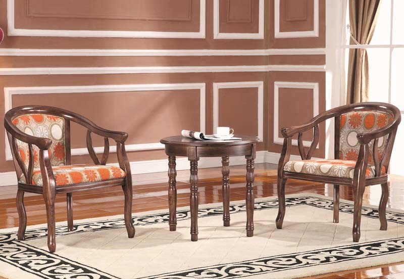 Chinese Restaurant Dining Chair Iron Legs Wooden Design (YA-44)