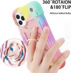 iPhone 12 Pro Max Case 6.7" - Heavy-Duty Shockproof, Ring Stand, Glass Screen &