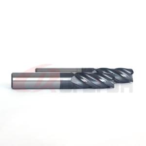 Wholesale 3/16&quot; 1/4&quot; 1/2&quot; Corner Radius End Mill Cutter 4 Flute 12mm For Stainless Steel AlTiN Coating from china suppliers