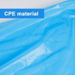 Disposable Civil Usage Dustproof and Anti-Statics CPE Gown Blue Disposable