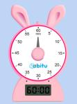Kids ABS Pink Blue Rabbit Shape Education Countdown Timer For Studying Kitchen