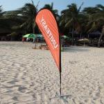 Exhibition Event Teardrop Feather Banner Dye sublimation printing