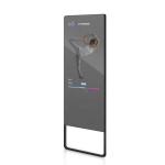 Floor Standing Interactive Fitness Mirror For Gym Workout Multifunctional