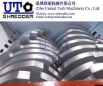high efficiency low nosie Shear Double Shaft Shredder with PLC - plastic, trye,