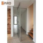 Double Tempered Glazed Middle Swing Pivot Door / Thermal Break Aluminum Profile