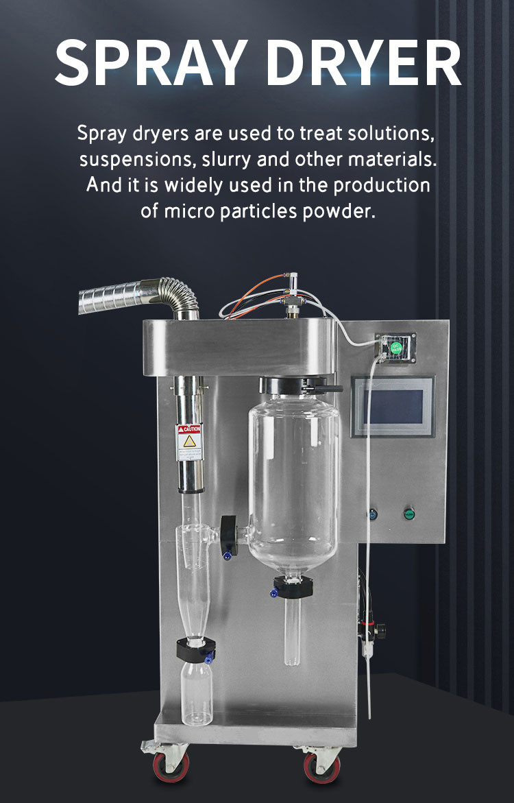 Mini 2L Electric Atomizer Centrifugal Spray Dryer For Fruit Small Lab 3kw