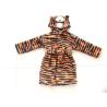 Buy cheap 100% polyester tiger soft coral fleece baby bathrobe from wholesalers